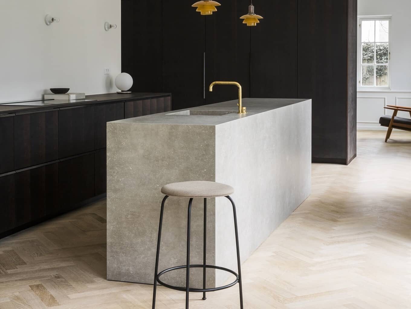 waterfall kitchen countertop